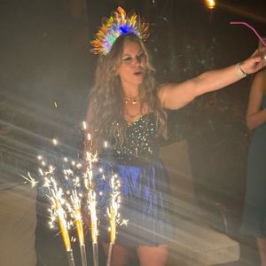 Lulus purple party dress